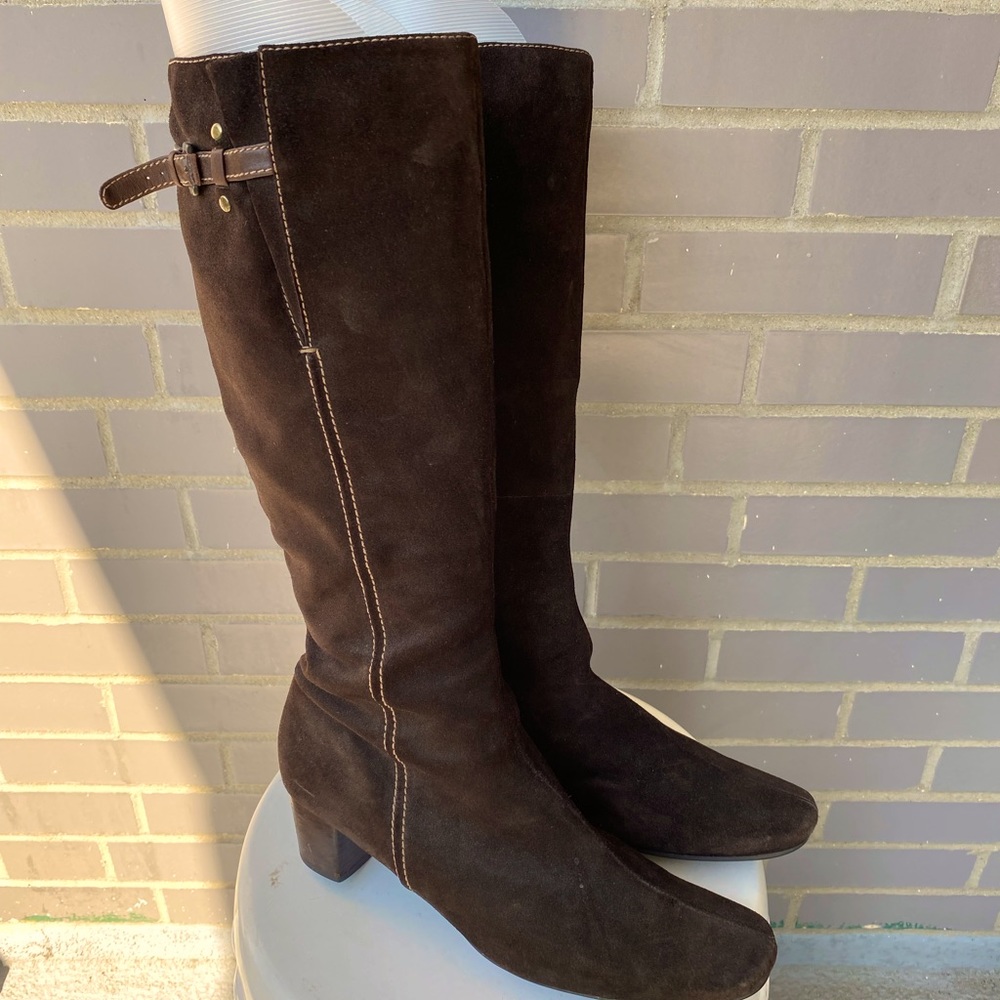 Ecco suede brown boots